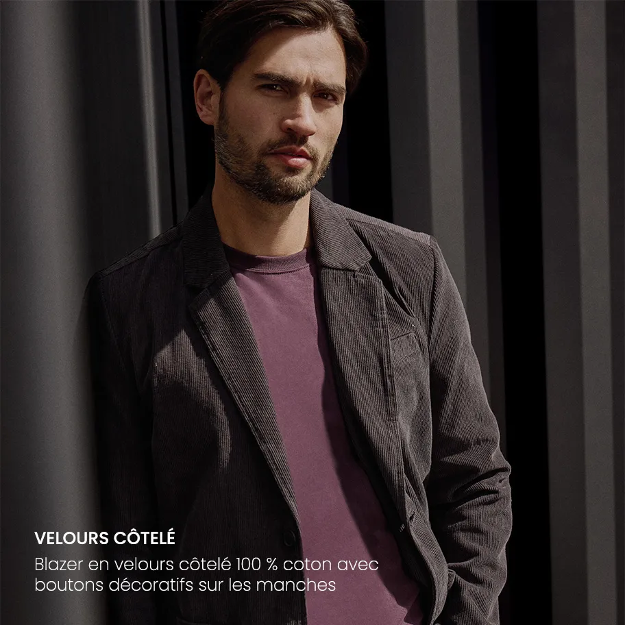 Blazer en velours côtelé