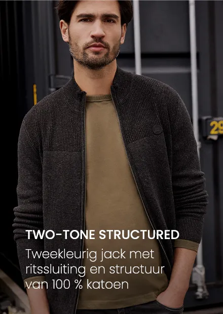Tweekleurig jasje met rits